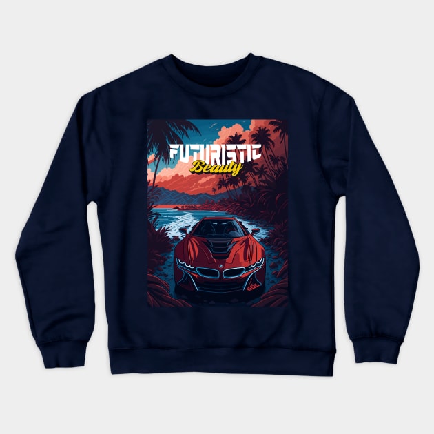 Futuristic Beauty Crewneck Sweatshirt by By_Russso